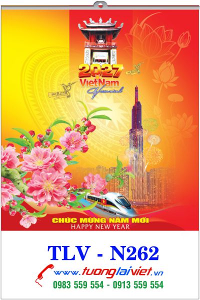 In Lịch 5 tờ Phong Cảnh