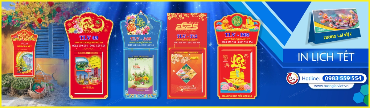 In Lịch Tết Bloc Khổ Lớn