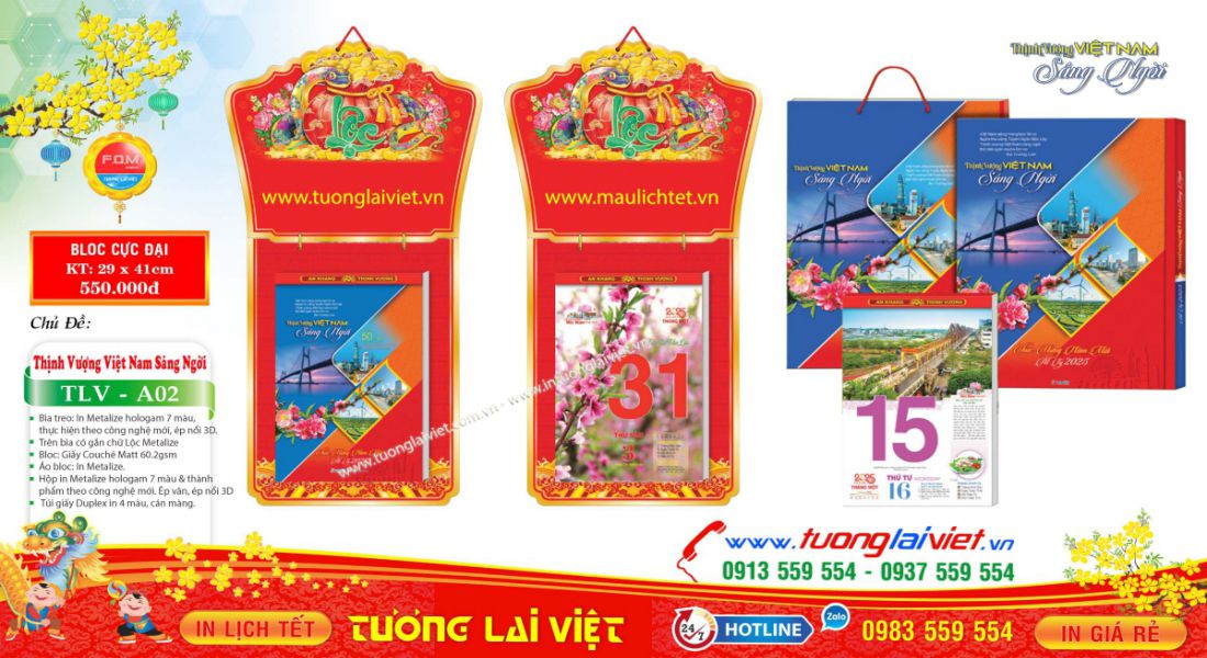 In Lịch Tết Số ít