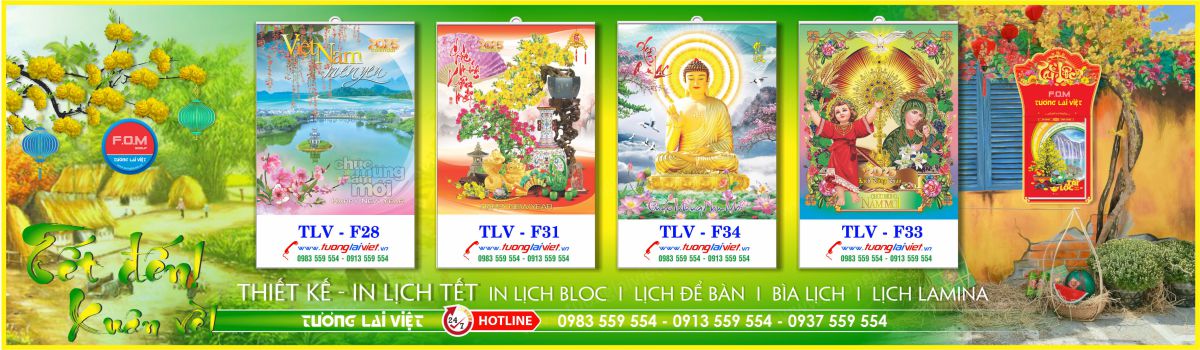 In Lịch Treo Tường 5 Tờ