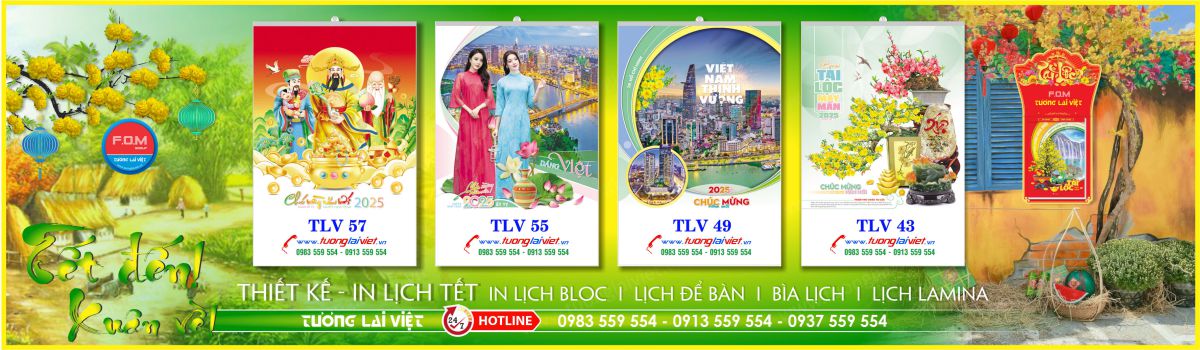 In Lịch Treo Tường 7 Tờ