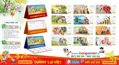 Lịch Để Bàn 15 Tờ