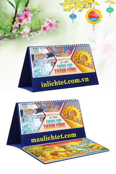 Lịch để bàn 13 tờ Chung Sức Thành Công