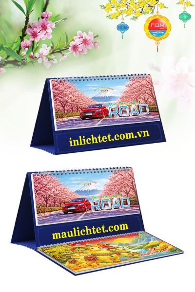 Lịch để bàn 13 tờ Những Con Đường Đẹp