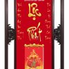 Lịch Gỗ Chữ Lộc Phát Thư Pháp