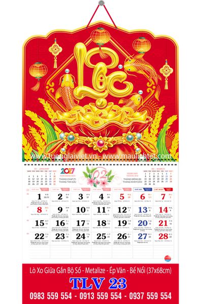 Lịch lò xo giữa bộ số Chữ Lộc