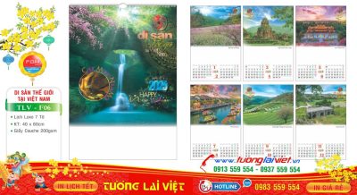 Mẫu Lịch Tờ Du Lịch Thế Giới