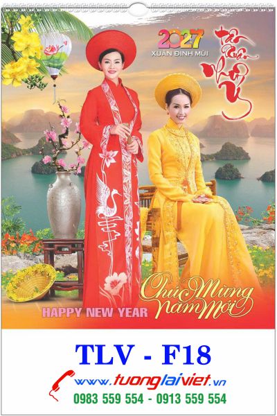 Lịch Treo Tường 7 Tờ Áo Dài