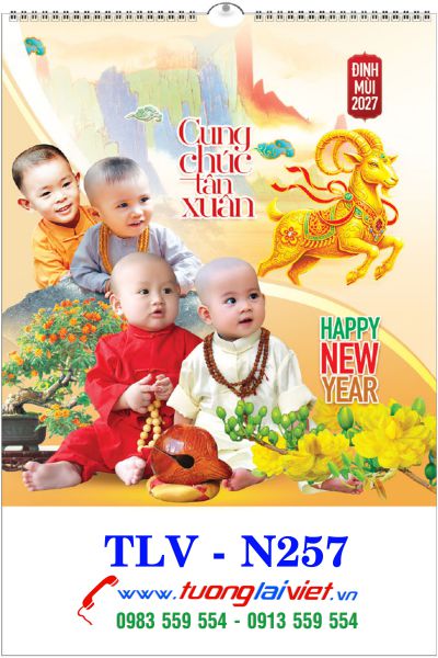 Lịch Treo Tường 7 Tờ Chú Tiểu