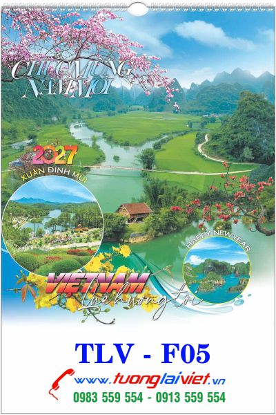 Lịch Treo Tường 7 Tờ Du Lịch Việt Nam