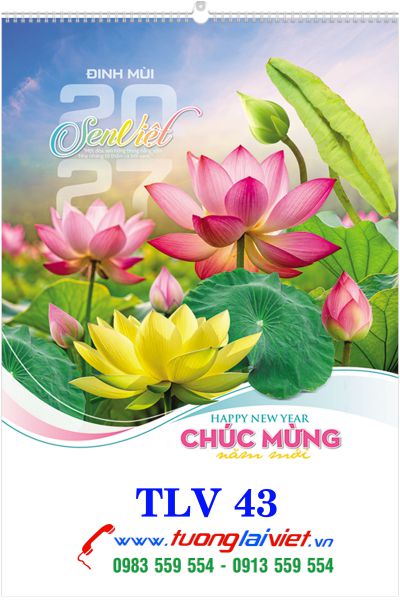 Lịch Treo Tường 7 Tờ Sen Việt
