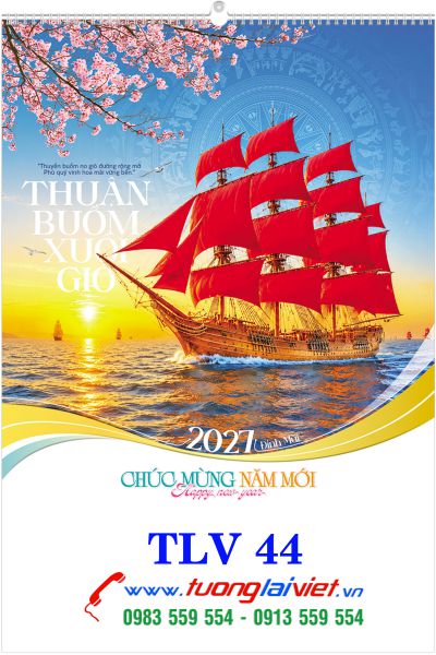 Lịch Treo Tường 7 Tờ Thuận Buồn Xuôi Gió