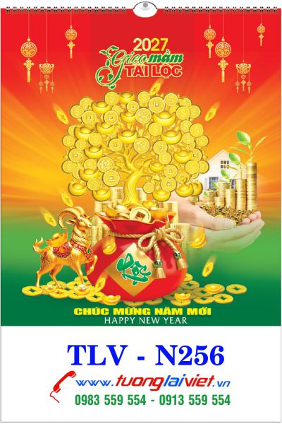 Lịch Treo Tường 7 Tờ Xuân Lộc Phát