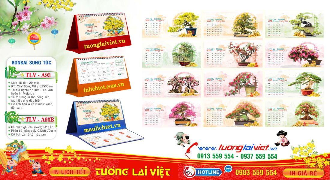 Mẫu Lịch Bàn 2027
