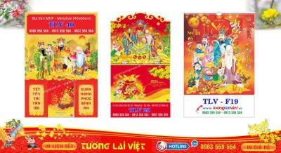 Mẫu Lịch Tết Phúc Lộc Thọ